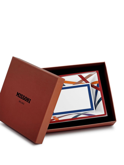 Missoni Nastri Logo-print Tray In White