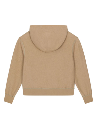 Dolce & Gabbana Hoodie With Coin Print In Neutrals