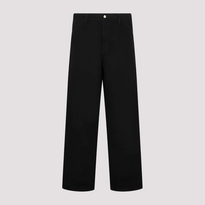 Shop Carhartt Wip Single Knee Dearborn Pants In Black