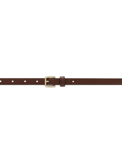 Shop Dolce & Gabbana Buckled Leather Belt In Brown