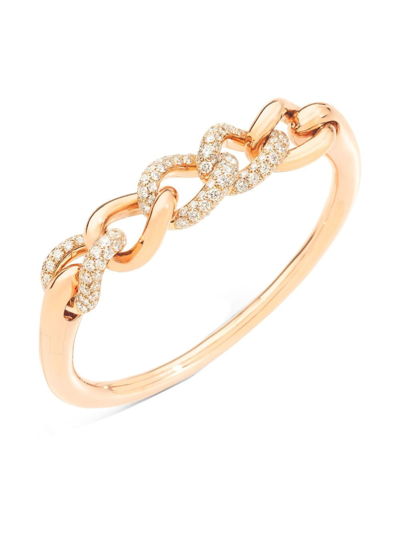Shop Pomellato 18kt Rose Gold Catene Diamond Bracelet