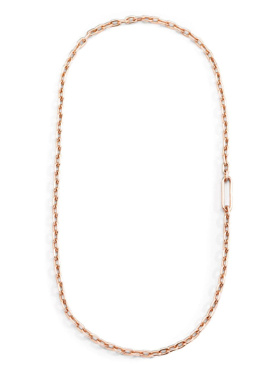 Shop Pomellato 18kt Rose Gold Iconica Chain Necklace In Pink