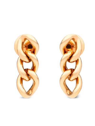Shop Pomellato 18kt Rose Gold Catene Chain Earrings