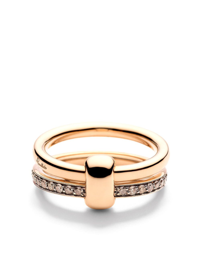 Shop Pomellato 18kt Rose Gold Together Brown Diamond Ring