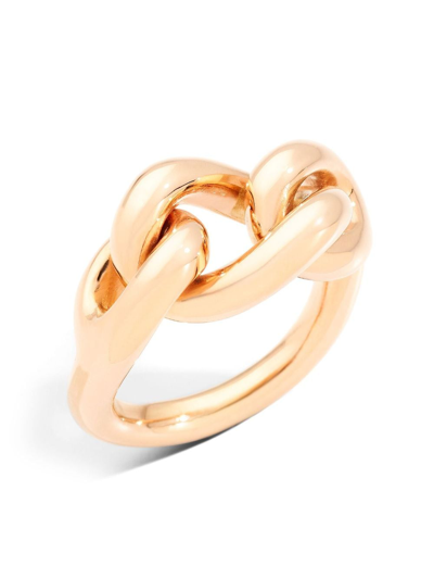 Shop Pomellato 18kt Rose Gold Catene Chain Ring