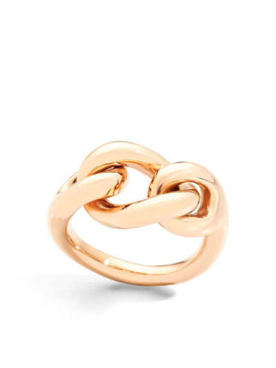 Shop Pomellato 18kt Rose Gold Catene Chain Ring
