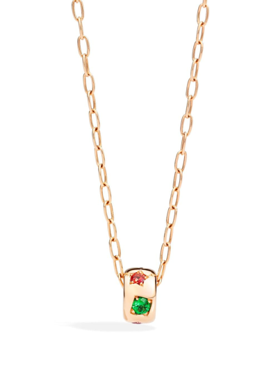 Shop Pomellato 18kt Rose Gold Iconica Multi-stone Necklace