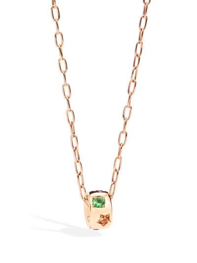 Shop Pomellato 18kt Rose Gold Iconica Multi-stone Necklace