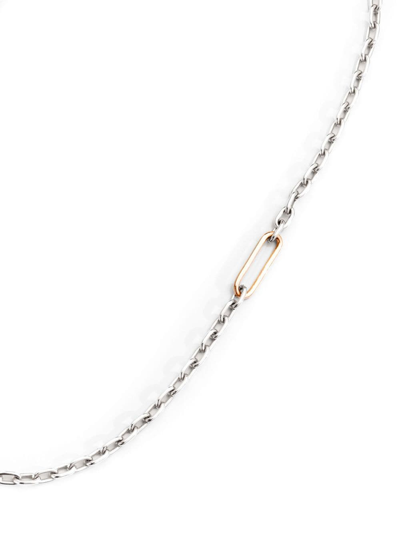 Shop Pomellato 18kt White Gold Iconica Chain-link Necklace