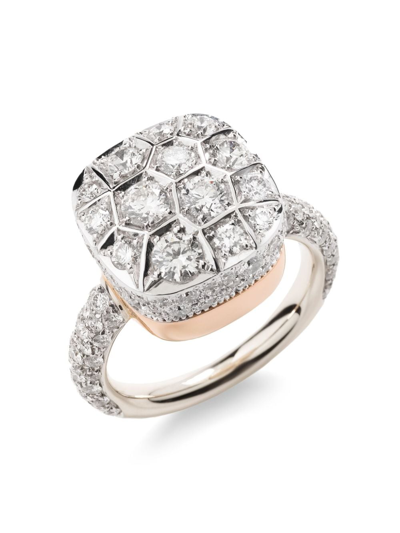 Shop Pomellato 18kt White Gold Nudo Assoluto Solitaire Diamond Ring