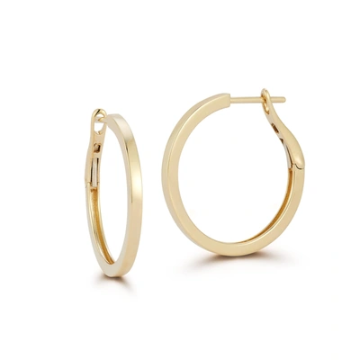 Shop Dana Rebecca Designs Drd Medium Solid Gold Hoops In Yellow Gold