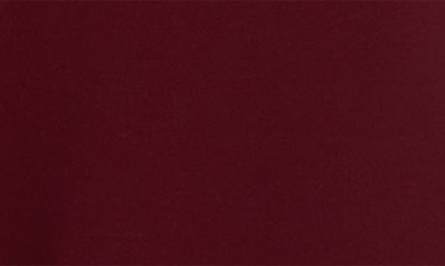 Maggy London Mesh Illusion Short Sleeve Dress In Arresting Burgundy