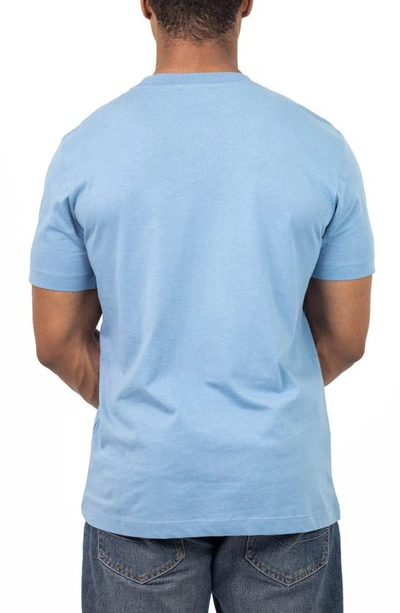 Shop Vellapais Calista Crewneck Cotton T-shirt In Blue