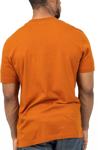Shop Vellapais Calista Crewneck Cotton T-shirt In Dark Orange