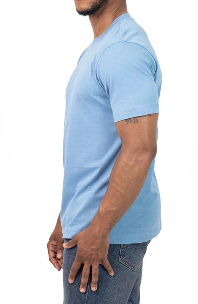 Shop Vellapais Calista Crewneck Cotton T-shirt In Blue