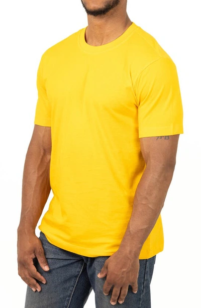 Shop Vellapais Calista Crewneck Cotton T-shirt In Dark Yellow