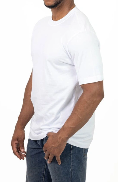 Shop Vellapais Calista Crewneck Cotton T-shirt In White