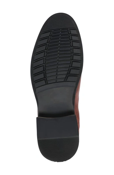 Vance Co. Mens Landon Stacked Heel Chelsea Boots In Brick