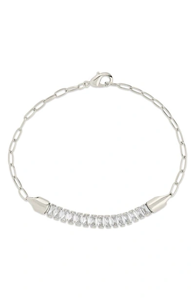 Sterling Forever Cz Mackenna Bracelet In Silver
