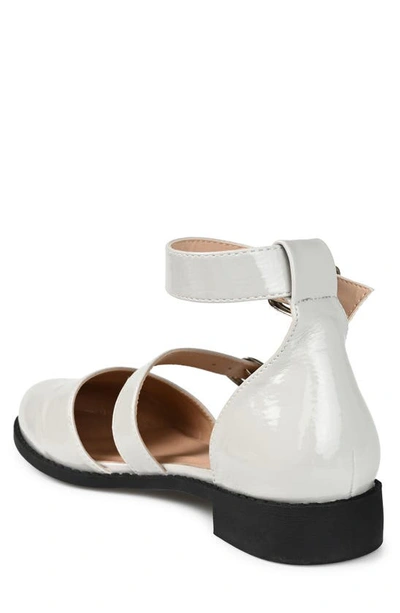 Shop Journee Collection Constance Buckle Sandal In Grey