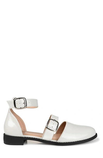 Shop Journee Collection Constance Buckle Sandal In Grey