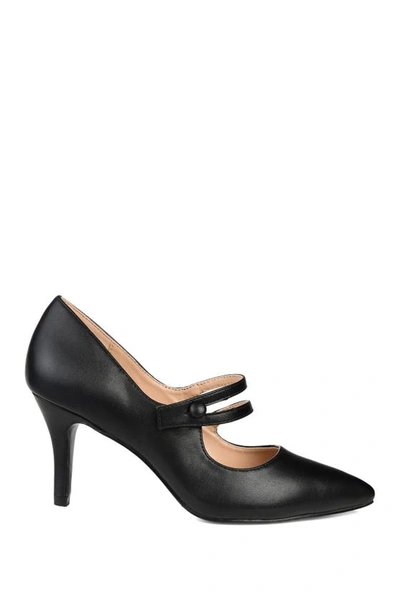 Journee Collection Journee Sidney Pointed Mary Jane Pump In Black