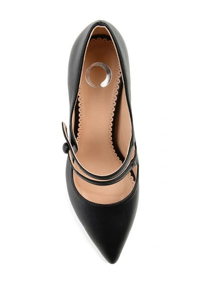 Journee Collection Journee Sidney Pointed Mary Jane Pump In Black