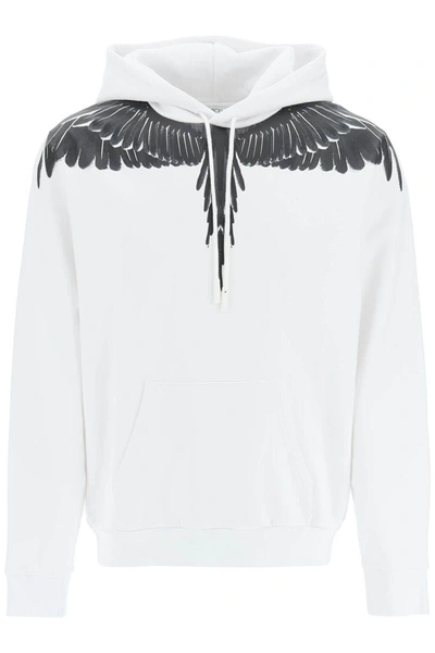 Shop Marcelo Burlon County Of Milan Marcelo Burlon Icon Wings Hoodie In White