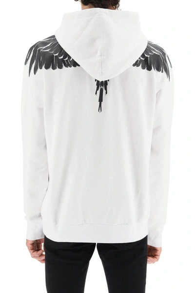 Shop Marcelo Burlon County Of Milan Marcelo Burlon Icon Wings Hoodie In White