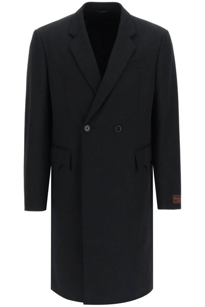 Shop Raf Simons Classic Coat With Grande Fête De Nuit Print In Black