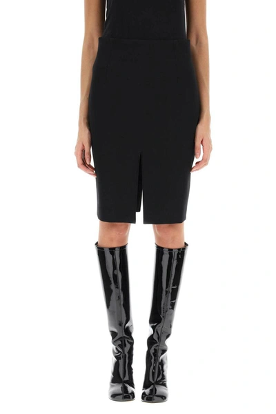 Shop Raf Simons Double Slit Skirt In Black