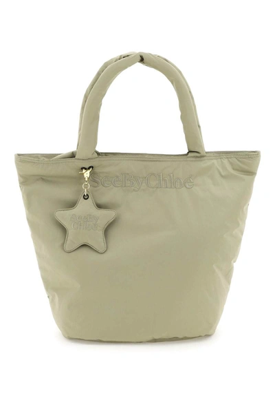 Shop See By Chloé See By Chloe 'joy Rider' Nylon Tote Bag In Multicolor