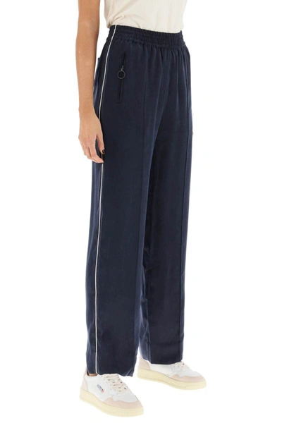 Shop See By Chloé See By Chloe Piped Satin Pants In Blue