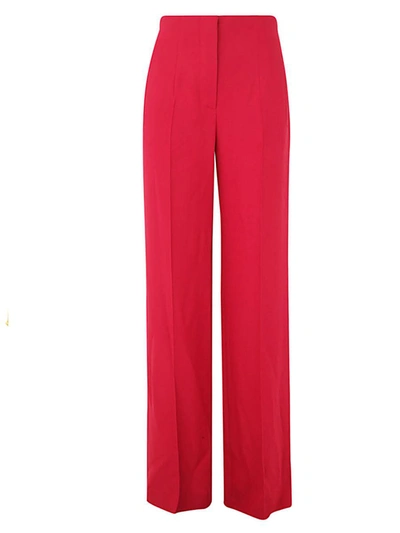 Shop Alberta Ferretti Cady Wide Leg Pants Clothing In Red