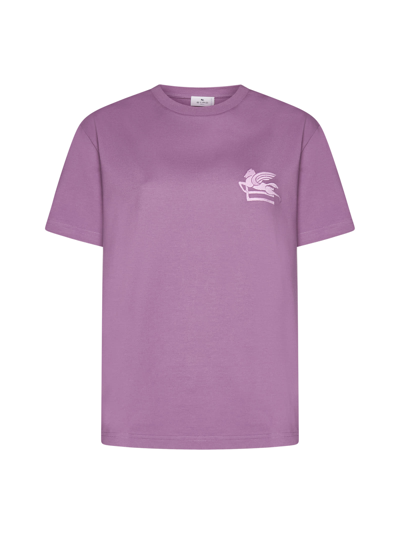 Shop Etro T-shirt In Rosa