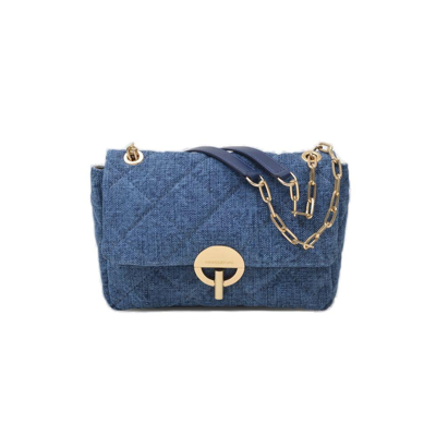 Shop Vanessa Bruno Moon Mm Hobo Bag In Blue