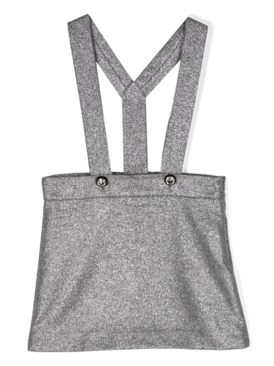 Shop Chiara Ferragni Adjustable Shoulder-straps Skirt In Grey
