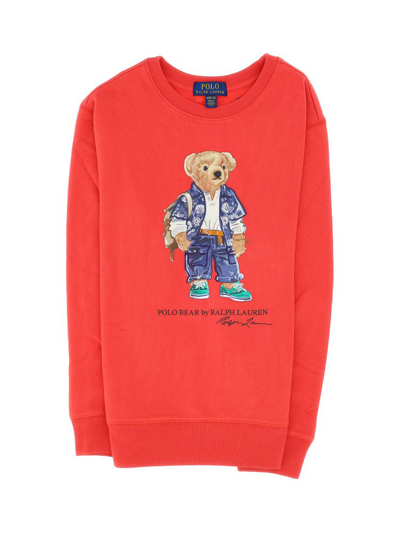 Shop Ralph Lauren Kids Bear In Red