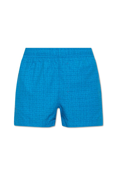 Shop Givenchy Swimming Shorts In Blue