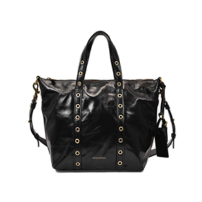 Shop Vanessa Bruno Zippy Pm Tote Bag In Black