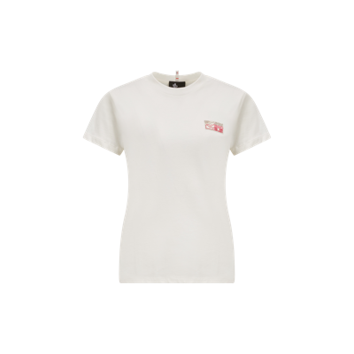 Shop Moncler T-shirt À Logo Montagne In White