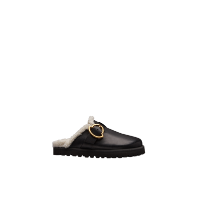 Shop Moncler Collection Mules Bell In Black