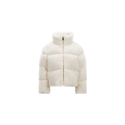 Shop Moncler Segura Down Jacket, Girl, White, Size: 8y In Blanc