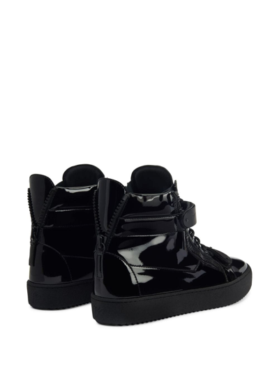 Shop Giuseppe Zanotti Coby High-top Sneakers In Black