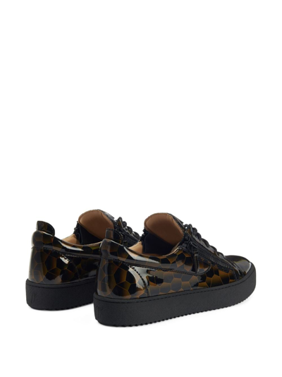 Giuseppe Zanotti Frankie Graphic-print Sneakers In Black