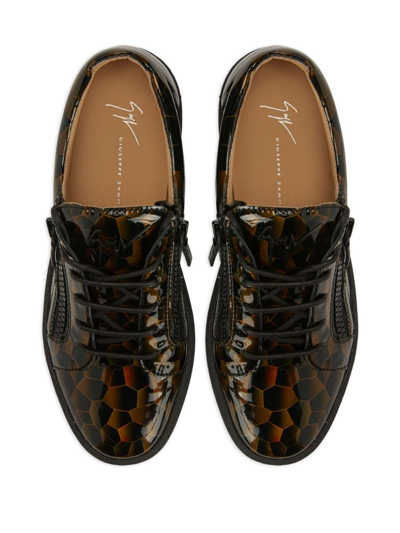 Giuseppe Zanotti Frankie Graphic-print Sneakers In Black