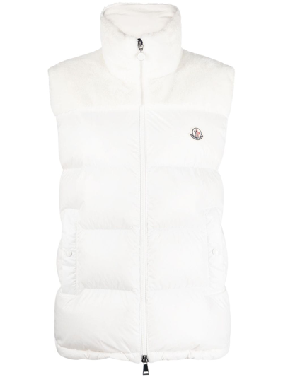 Shop Moncler Lempa Down Vest In White