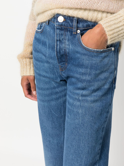 Shop Ami Alexandre Mattiussi Straight-fit Denim Jeans In Blue