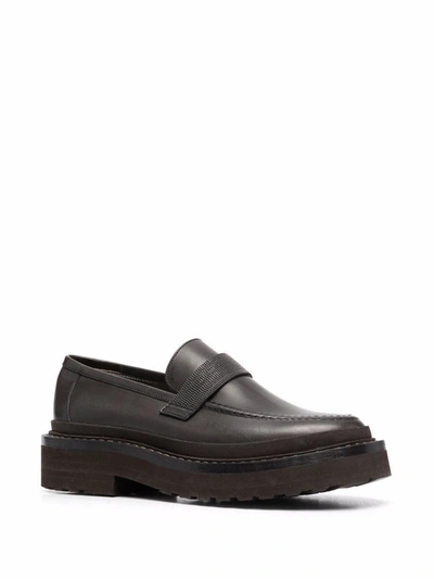 Shop Brunello Cucinelli Loafers Shoes In Black