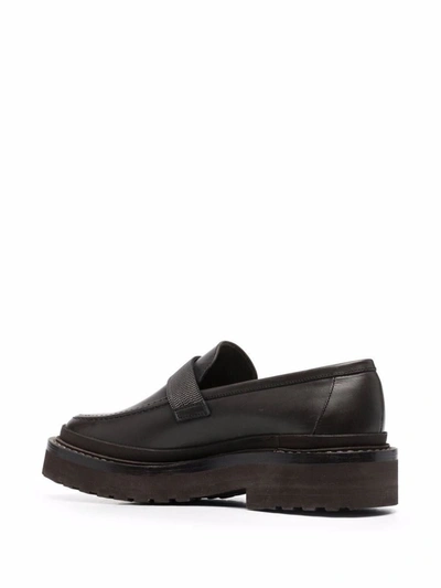 Shop Brunello Cucinelli Loafers Shoes In Black